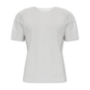 Issey Miyake Veckad T-shirt Gray, Herr