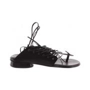 Ixos Flat Sandals Black, Dam