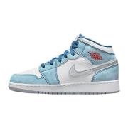 Jordan Air 1 Mid SE Franska Sneakers Blue, Dam