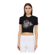 Just Cavalli T-Shirts Black, Dam