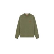 Kenzo Boke Flower Crest Sweater Green, Herr