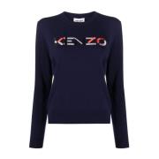 Kenzo Elegant ML Giro Skjorta Blue, Dam