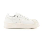 Kenzo Vita Låga Lädersneakers White, Dam