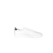 K-Way Vita Läder Sneakers med Kway Logo White, Herr