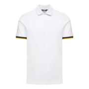 K-Way Vincent Logo Silikon Polo för Män White, Herr