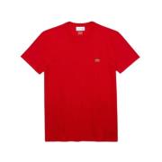 Lacoste Bomull T-shirt Red, Herr