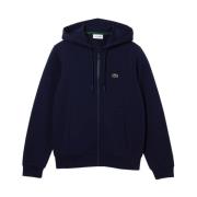 Lacoste Blå Zip Hoodie för Män Blue, Herr