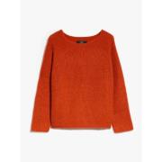 Max Mara Mohairtröja med Majstickning Detalj Orange, Dam