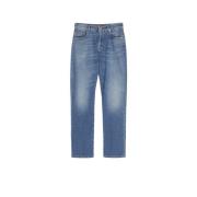 Max Mara Tidlösa Straight Jeans Blue, Dam