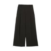 Max Mara Byxor med vida ben Black, Dam