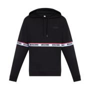 Moschino Hoodie Black, Herr