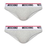 Moschino Märkeskalsonger 2-pack Gray, Dam