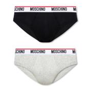 Moschino Märkeskalsonger 2-pack Gray, Herr