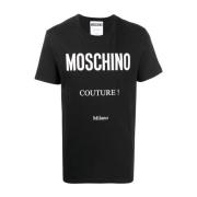 Moschino Svarta T-shirts och Polos Black, Herr