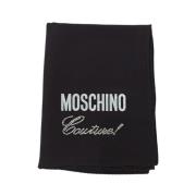 Moschino Elegant Vinterscarf Black, Dam