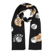 Moschino Teddy Bear Ullhalsduk Black, Dam