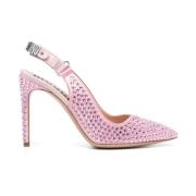 Moschino Rosa klackpumps med kristallutsmyckning Pink, Dam