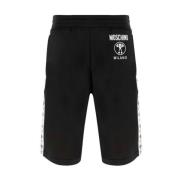 Moschino Shorts med Double Question Mark Logo Black, Herr