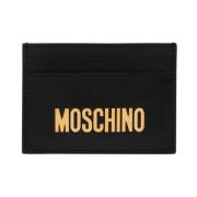 Moschino Läderkorthållare Black, Herr