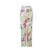 NAF NAF Wide Trousers Multicolor, Dam