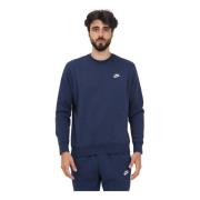 Nike Club Fleece Crewneck Tröja Blue, Unisex