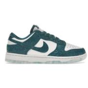 Nike Dunk Low Lädersneakers Blue, Dam