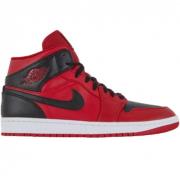 Nike Air Jordan 1 Mid Sneaker Red, Herr