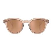 Oliver Peoples Runda Transparenta Solglasögon Brown, Dam