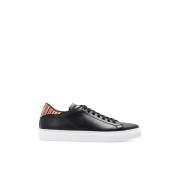 Paul Smith Svarta Lädersneakers med Multifärgad Logodetalj Black, Herr