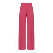 Pinko Wide Trousers Pink, Dam
