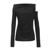 Pinko Lucido Jersey T-Shirt Black, Dam