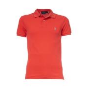 Polo Ralph Lauren Slim-Fit Kortärmad Polo Tröja Red, Herr