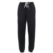 Polo Ralph Lauren Slim-Fit Bomulls Joggingbyxor med Blå Ponylogga Blac...