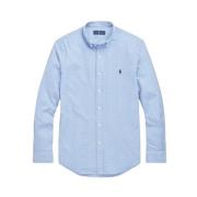 Polo Ralph Lauren Anpassad Stretch Bomull Poplin Rutig Skjorta Blue, H...