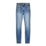 Polo Ralph Lauren Hög Midja Skinny Jeans Tompkins Blue, Dam