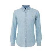 Polo Ralph Lauren Slim Fit Chambray Skjorta Blue, Herr