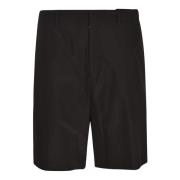 Prada Avslappnade svarta shorts Black, Herr