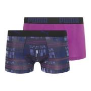 Puma Geometrisk Sportig Löparshorts Purple, Herr