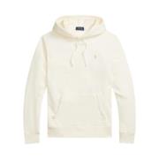 Ralph Lauren Clubhouse Cream Hoodie - Storlek L Beige, Herr