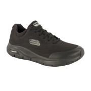 Skechers Lättvikts Arch Fit Sneakers Black, Herr