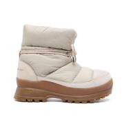 Stella McCartney Beige Chunky Gummisula Ankelboots Beige, Dam