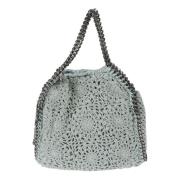 Stella McCartney Virkad Mini Tote Axelväskor Gray, Dam