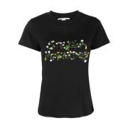 Stella McCartney Svarta Crewneck T-shirts och Polos Black, Dam