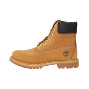 Timberland Gula Snörning Vattentäta Läderstövlar Yellow, Dam