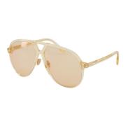 Tom Ford Oversize Pilot Solglasögon - Ft1061 Bertrand Brown, Unisex