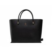 Tommy Hilfiger Elegant Toteväska för Modemedvetna Kvinnor Black, Dam