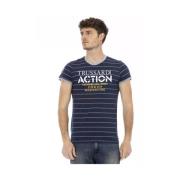 Trussardi Action Blue Rund Hals T-Shirt Blue, Herr