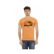 Trussardi Orange Bomull T-shirt för Män Orange, Herr