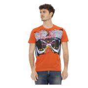 Trussardi T-Shirts Orange, Herr