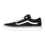 Vans Svarta Snörskor med Ikonisk Sidestripe Black, Herr